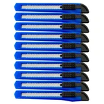 10 Blue Utility Knife Box Cutters Heavy Duty Industrial Strength. Fixed Price $8.95.