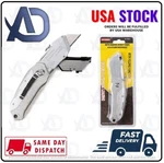 Light Weight Aluminum Folding Utility Knife With 3 Blades Automatic Loading. Fixed Price $20.99.