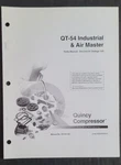 2004 Quincy Compressor Industrial & Air Master QT-54PARTS Manual No. 50318-100. Fixed Price $19.99.