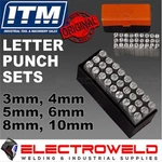 Groz Letter Punch Set 3MM 4MM 5MM 6MM 8MM 10MM 12MM Capital Stamp Steel Z-26102. Fixed Price $107.99.