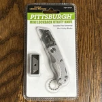 Pittsburgh 93439 Mini Folding Lock-back Utility Knife 5 Blades Quick Change. Fixed Price $10.00.