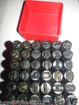 36 Pc Steel Metal Letter And Number Punch Stamping Stamper Tool. Fixed Price $19.95.
