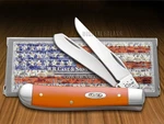 Case Xx Knives Mini Trapper Smooth Orange Delrin Pocket Knife Stainless 80505. Fixed Price $55.99.