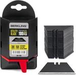 Utility Knife Blades 100 Pcs With Dispenser, SK2H Laser Sharpened Hardened Black. Fixed Price $31.75.