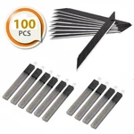 100 Pcs Snap Off 9MM Ultra Black Utility Cutter Blade 30 Degree For Olfa. Fixed Price $14.95.