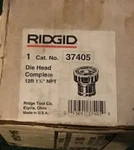 Ridgid 37405 12-R 1-1/4" Npt Alloy Rh Threader Die Head Assembly Complete. Fixed Price $90.00.