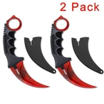 7.5" Tactical Knife Karambit Combat Fixed Blade With Sheath 2 Pack. Fixed Price $14.39.