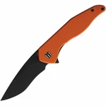 Shieldon EG01A Viper 3.5 Black Blade Orange Handle Folding Knife. Fixed Price $71.00.