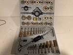 45 Pc Tap And Die Set Sae Titanium Tungsten Steel Construction Renewing Tools. Fixed Price $52.50.