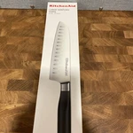 Kitchenaid KKFTR7SKOB Classic Forged Series Full-tang 7" Santoku Knife Onyx New. Fixed Price $35.00.