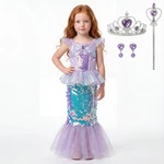 Little Mermaid Inspired Sequin Costume For Girls Dress Up Set With Accessories. Fixed Price $39.99.