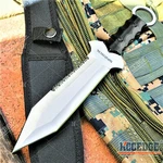 12" Full Tang Serrated Fixed Blade Knife Survival Kit Hunting Gear Tactical. Fixed Price $28.95.