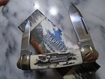 Marbles Black Stag Bone Canoe 2 Blade Pocket Knife MR478 3.63" Closed Folder New. Fixed Price $21.75.