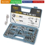 Metric And Die Set, 39-PIECE M3 M12 Tapping Threading Tool Kit.... Fixed Price $62.94.