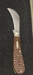 Case Knife Model 61011 Hawkbill Pruner Folder Brown Handle. Fixed Price $140.00.