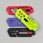 4-PACK Retractable Compact Utility Knives Box Cutter Razor Replaceable Blades. Fixed Price $13.99.