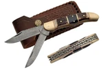 Sanz Folding Pocket Knife 2 Blades - For Men, Damascus.... Fixed Price $98.99.