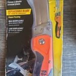 Klein Tools 44218 Utility Knife Steel Replaceable Blade Orange Black Handle. Fixed Price $24.99.