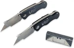 Set Of 2 Vulcan Gear Utility Knives Box Cutter With 10 Extra Blades Included. Fixed Price $14.95.