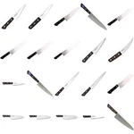 Masahiro Kitchen Knives Petty Santoku Gyuto Deba Boning 120-360MM From Japan. Fixed Price $72.62.