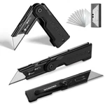 Workpro 3X Folding Utility Knife Set Extra SK5 Blades G10 Handle Box Cutter. Fixed Price $45.99.