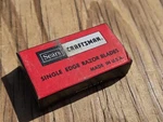 Vintage Nos Box Of Sears Craftsman 5 Chrome Steel Single Edge Razor Blades. Fixed Price $14.99.