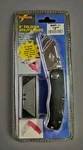 Prosource - 6" Folding Utility Knife Includes 5 High Carbon Steel Blades. Fixed Price $12.99.