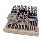 Complete Steel Metal Jewelry Dapping Doming Punch Wooden Block Base Tool. Fixed Price $143.95.