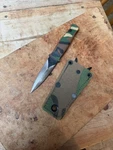 Vintage Camo Gerber Guardian 1 Boot Knife With Original Sheath. Fixed Price $250.00.