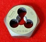 5/16-18 Nc 1" Hex Die Irwin Hanson 6527 Rethreading Carbon Steel Usa. Fixed Price $10.49.