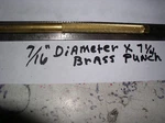 7/16" Brass Drift Punch X 1/4" Long KB714 Made In Usa 360 Solid. Fixed Price $22.50.