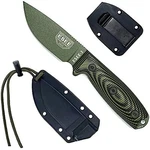 ESEE-3 1095 Carbon Steel, Sheath (od Blade, Green/black G-10 3D. Fixed Price $125.32.
