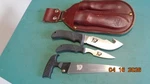 Outdoor Edge Kodi Skinner,caper, Saw Knife Set Seki Japan / Leather Sheath. Fixed Price $74.99.