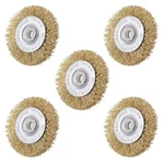 Uxcell 2-INCH Wire Wheel Brush Bench Copper Plated Crimped Steel 1/4-INCH Sha.... Fixed Price $21.71.