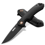 Dispatch Black Edc Folding Knife 3.3 D2 Steel Blade Flipper Pocket For. Fixed Price $50.76.