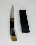 Vintage Sears Lockback Knife W/leather Sheath, 95752, 3-1/2" Blade. Fixed Price $40.00.