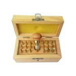 Bezel Setting Tool With 18 Punches Wooden Box Size 0.75MM 7.75MM. Fixed Price $28.95.
