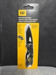 New Cat 6-1/4 Inch Folding Skeleton Knife W/ Bottle Opener Black Blade 980267. Fixed Price $14.04.
