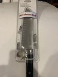 Kitchenaid KKFTR7SKOB 7" Forged Series Triple Rivet Santoku Knife, Black JA4. Fixed Price $29.50.