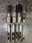 Lot Of 9 Vintage C.s. Osborne Leather Round Punches Some Damaged. Fixed Price $44.99.