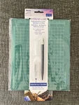 Darice Portable Cutting Mat & Knife Set 7.5X9 Includes Cap Extra Blades. Fixed Price $5.99.