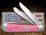 Case Xx Pink Salmon Corelon Trapper 6073PS Stainless Pocket Knife Knives. Fixed Price $99.70.