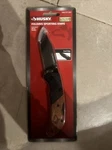 Husky Folding Sporting Knife Lock-back Wood Handle 1002 917 603. Fixed Price $10.00.