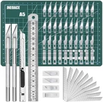 Exacto Knife Precision Carving Craft Hobby Kit With 40 Pcs Blades. Fixed Price $18.99.
