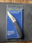 Meyerco Camp 35 Folding Knife 420 Stainless Comfort Grip Handle. Fixed Price $12.75.