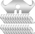 50PCS Utility Hook Blades Steel Razor Safety Horn Knife With Stora. Fixed Price $19.65.