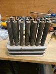 Vintage 26 Pc Precision Transfer Punch Set With Stand - 3/32" To 17/32" L6. Fixed Price $19.95.