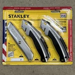 Stanley Fat Max Retractable Utility Carpet Box Cutter Knife Set (3-PACK). Fixed Price $32.99.