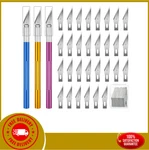 Pcs Exacto Knife, Craft Knives With 30 Spare Blades. Fixed Price $8.97.