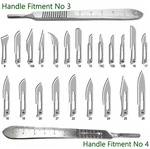100 Sterile Surgical Blades With Free Scalpel Knife Handle Medical Dental Tools. Fixed Price $10.99.